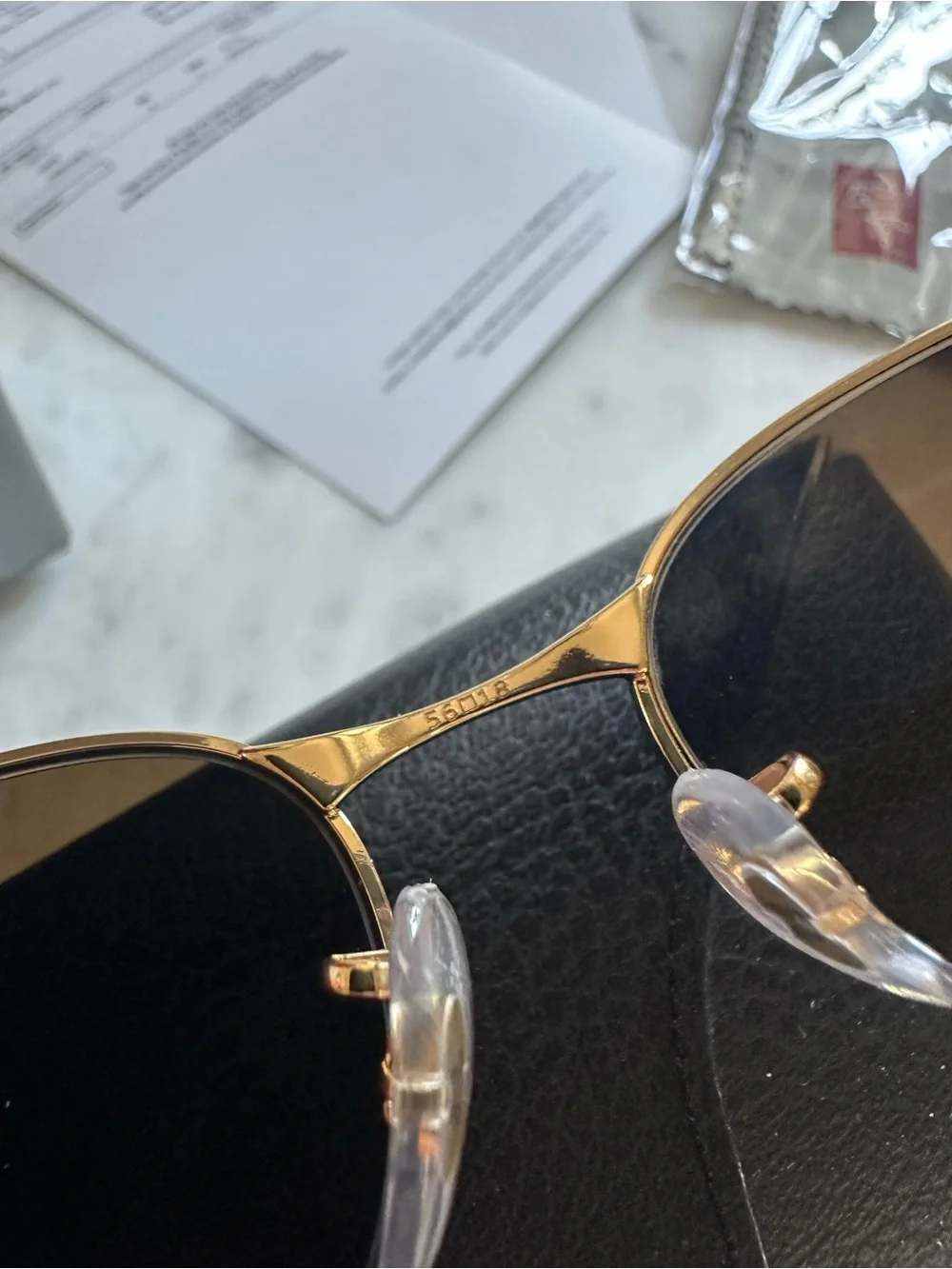 New in box Ray ban woman polarized sunglasses Arista Gold brown 56/18 RB 3734